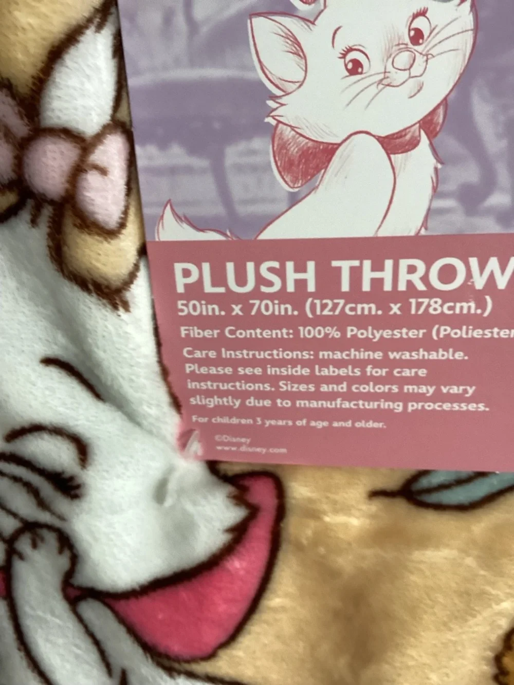 New Disney Aristocats Fall Throw